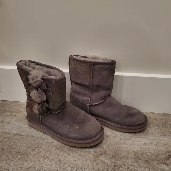 Koolaburra By Ugg Women's Gray Victoria Short Boot Size 6 $100 - Picture 2 of 9